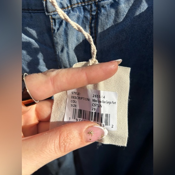 SER.O.YA MILES LOW RISE CARGO PANT in Coastline New with Tags! - Picture 9 of 12